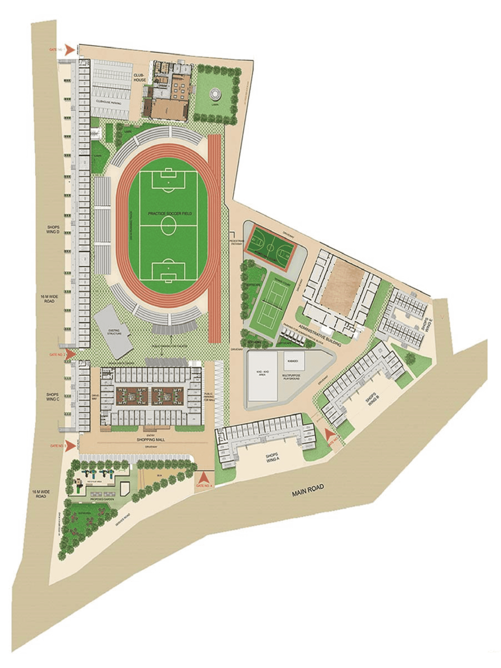 Sports Complex, Paratwada